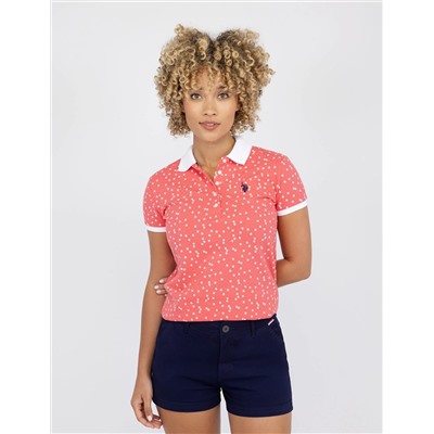 STAR PRINT POLO SHIRT
