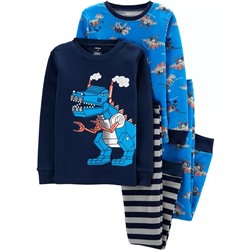 4-Piece Bear Snug Fit Cotton PJs