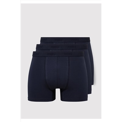 Mavi 3lü Lacivert Basic Boxer 0911414-30761