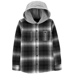 Hooded Flannel Shirt