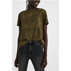 Camiseta animal print 100% algodón