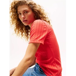 Pointelle Crewneck T-Shirt