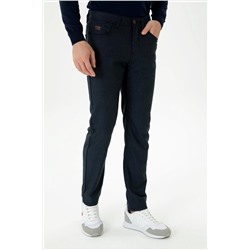 Erkek Lacivert Kanvas Pantolon