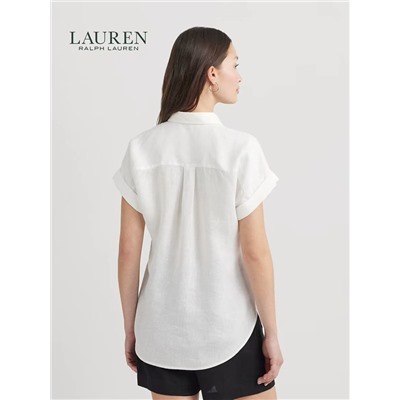 Женская льняная рубашка с вышивкой РАЛЬ*Ф Л