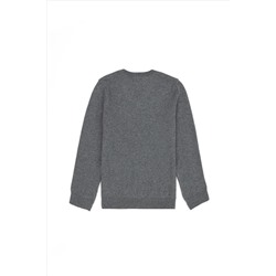 Erkek Çocuk Gri Melanj Basic Kazak