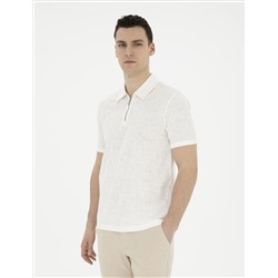 Ekru Slim Fit Tişört