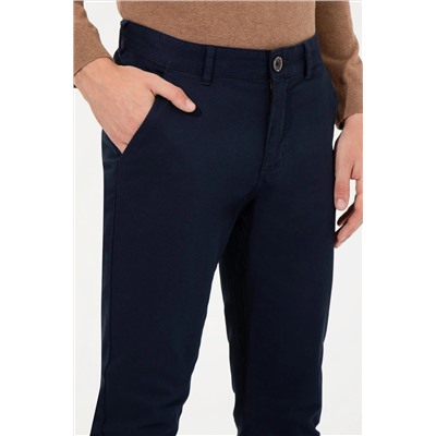 Erkek Lacivert Kanvas Pantolon
