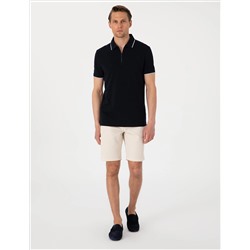 Lacivert Slim Fit Polo Yaka Tişört