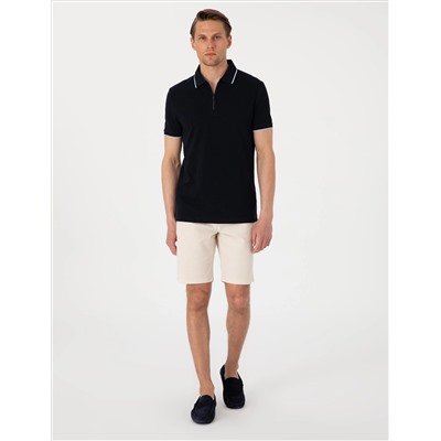 Lacivert Slim Fit Polo Yaka Tişört