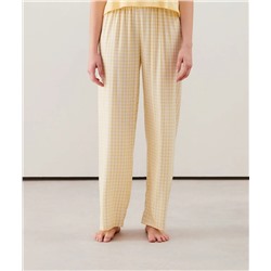 Pantalón recto de cuadros vichy