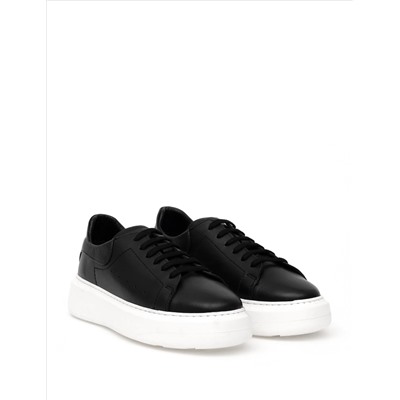 Siyah Deri Sneaker