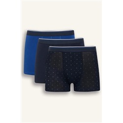 DeFacto Regular Fit Baskılı 3'lü Boxer D9877AX25SM
