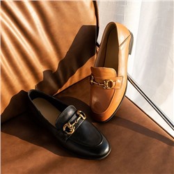 Женские кожаные лоферы