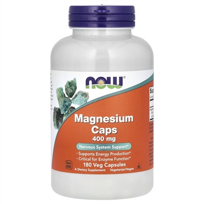 Magnezyum Caps 180 cap Now
