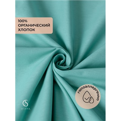Простыня на резинке SELENA 'Гера', 90х200х30 (см), поплин (хлопок 100%)