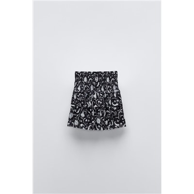PRINTED TULLE SKIRT
