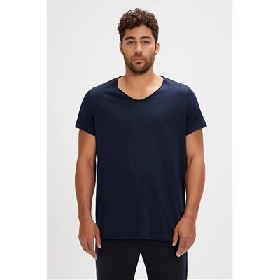 Bad Bear, V-neck T-shirt Lacivert Basic Erkek Tişört