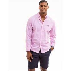 DOT PRINT ROYAL OXFORD LONG SLEEVE SHIRT