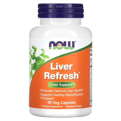 Liver Refresh — комплекс для детоксикации и поддержания здоровья печени, 90 капсул