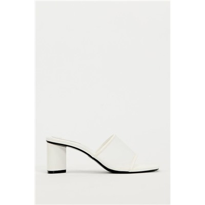 HIGH-HEEL MESH SANDALS