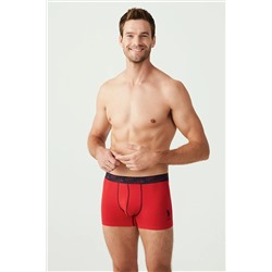 U.S. Polo Assn. USPA Baskılı, Pamuklu ve Likralı Erkek 3'lü Boxer Seti 80336