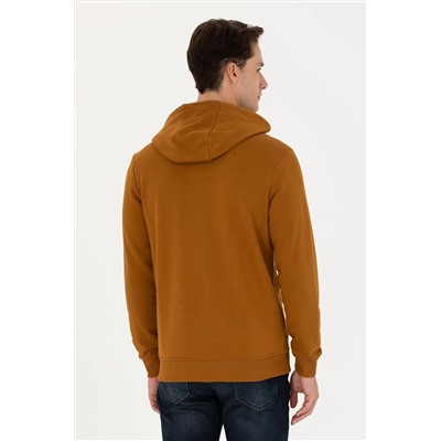 Erkek Coconut Kapüşonlu Örme Hırka