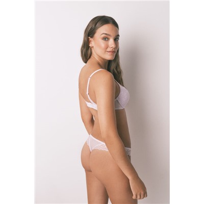 Tanga encaje cintura lila
