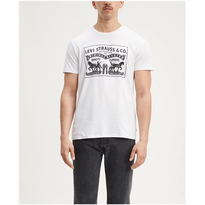 Levi's Men's 2-Horse Graphic Regular Fit Crewneck T-shirt