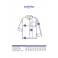 Блуза PLAYTODAY, 1124722