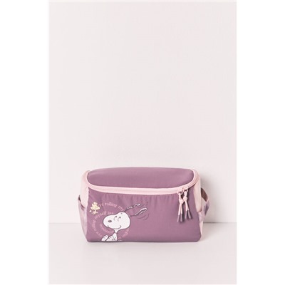Neceser grande morado Snoopy