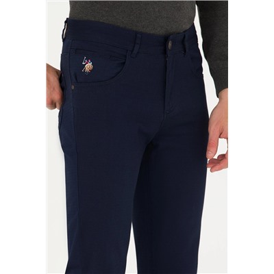 Erkek Lacivert Kanvas Pantolon