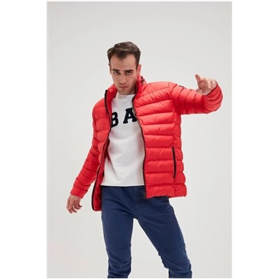 Bad Bear Erkek Hovercraft Puffer Parlak Kırmızı Dolgulu Mont