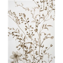 Подставка под горячее, 24х17 см, керамика/пробка, белая, Осенние цветы, Florance