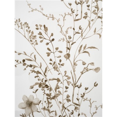 Подставка под горячее, 24х17 см, керамика/пробка, белая, Осенние цветы, Florance