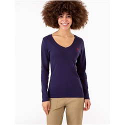 LONG SLEEVE V-NECK T-SHIRT