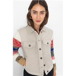 Chaqueta trucker bimateria