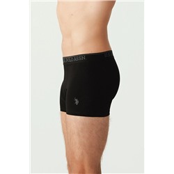 U.S. Polo Assn. U.S. Polo Assn. Erkek Antrasit Melanj - Siyah 3 Lü Boxer DMD.YLMZ.8A0L3P04.036