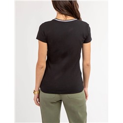 RINGER NECK TRIM T-SHIRT
