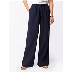 Свободные брюки из плотного лиоцелла на резинке