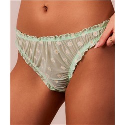 Tanga de tul con bordados