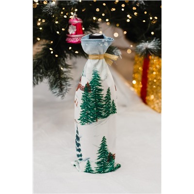 Украшение на бутылку Набор 3 шт Снеговик дед мороз и Олень