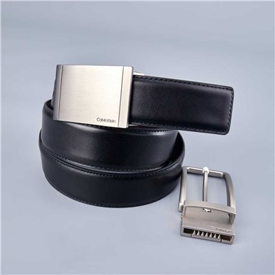 Мужской ремень Calvi*n Klei*n в подарочной коробке с двойной пряжкой