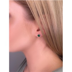 Серьги из серебра с нат. агатом родированные 925 пробы 2-3119р409