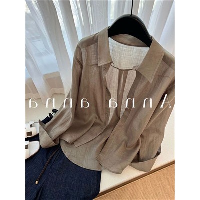 Женская льняная рубашка