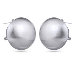 Серьги 3см Геометрия (покрытие матовый родий), Есть комплект