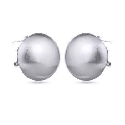 Серьги 3см Геометрия (покрытие матовый родий), Есть комплект