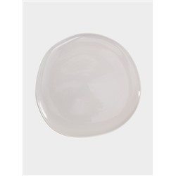 Тарелка обеденная, 27 см, серая, Organica