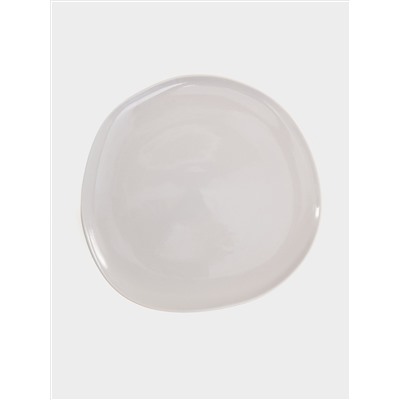 Тарелка обеденная, 27 см, серая, Organica