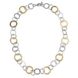 Колье (покрытие родий, золото 59см), Есть комплект