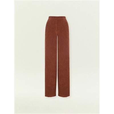 Вельветовые брюки прямого кроя на резинке, D210/planch